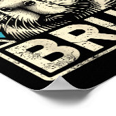 Poster Mème Graphique Funny Capybara Bruh Pour Garçons Fi (Coin)