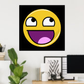 Poster Mème Internet Face génial (Bureau à domicile)