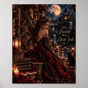 Poster Même les fées ont un côté sombre Fée gothique