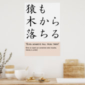 Poster Même les singes tombent des arbres (Cuisine)