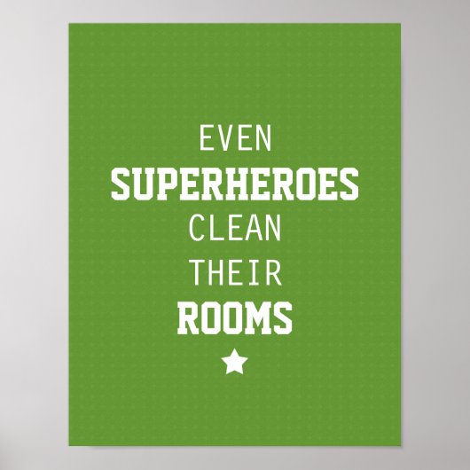 Poster Même Les Superhéros Nettoient Leurs Chambres (Devant)
