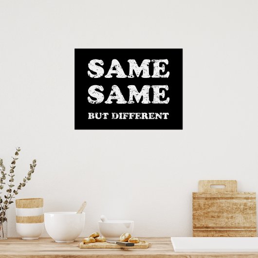 POSTER MÊME MAIS DIFFÉRENT (Cuisine)