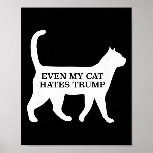 Poster Même mon chat déteste Trump (Devant)