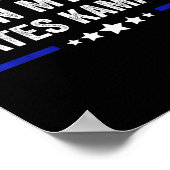 Poster Même Mon Chien déteste le drapeau américain Kamala (Coin)