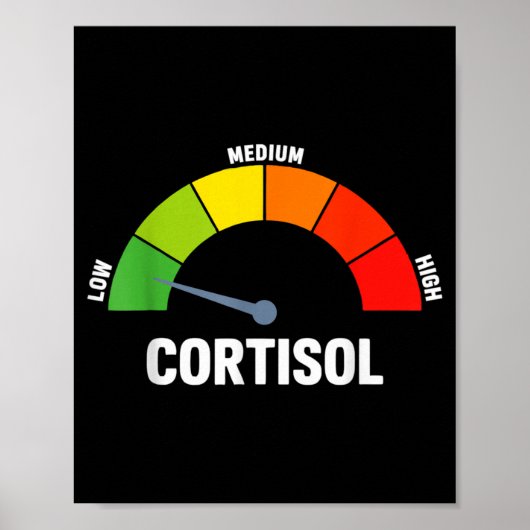 Poster Mème niveaux de cortisol bas (Devant)