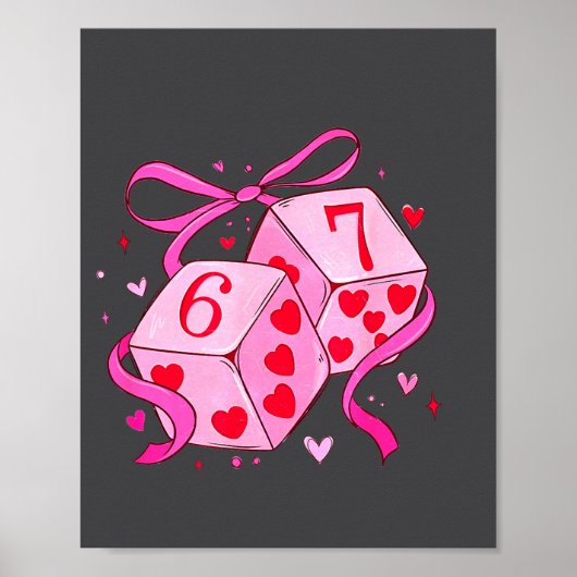 Poster Meme Playing Cards Valentine,preppy Funny Coquette (Devant)