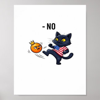 Poster Mème politique drôle sans design de chat