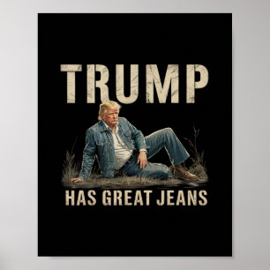 Poster Mème Retro Trump A De Superbes Jeans