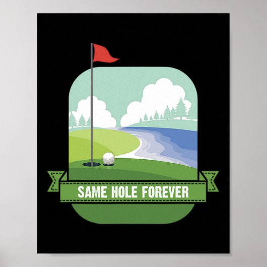 Poster Même Trou Forever Funny Golf Bachelor Party Pre We (Devant)