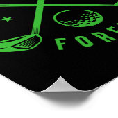 Poster Même Trou Forever Golf Bachelor Party Bachelorette (Coin)