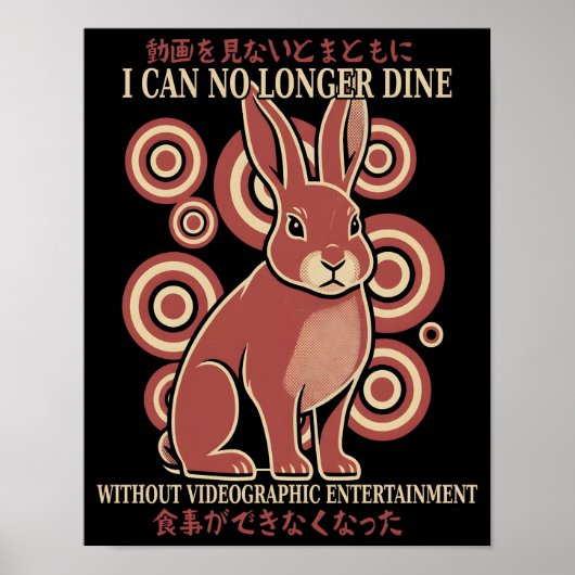 Poster Mème vidéo éclectique de dîner de lapin japonais v (Devant)