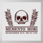 Poster memento mori (Devant)