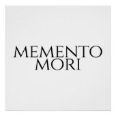Poster Memento Mori (Devant)