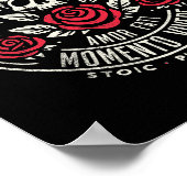 Poster Memento Mori, Amor Fati, Stoïque Citation Philosop (Coin)