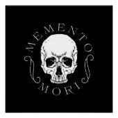 Poster Memento Mori Crâne Mur Art (Devant)