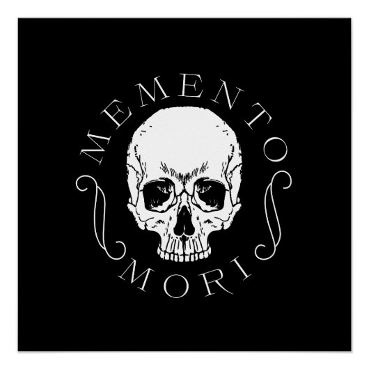Poster Memento Mori Crâne Mur Art (Devant)
