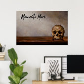 Poster Memento Mori - Crâne sur table (Bureau à domicile)