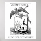Poster memento mori dark academia (Devant)