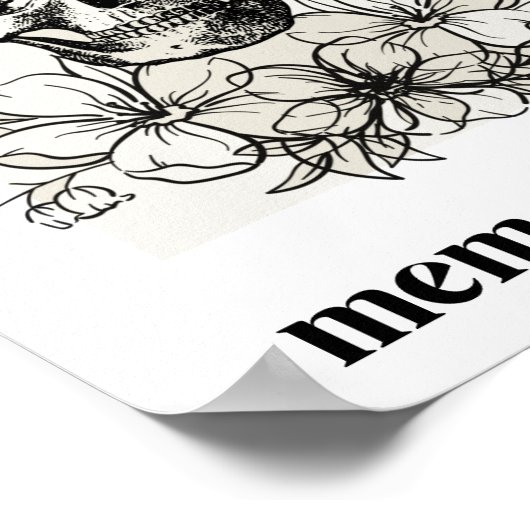 Poster Memento Mori - Imprimer (Coin)