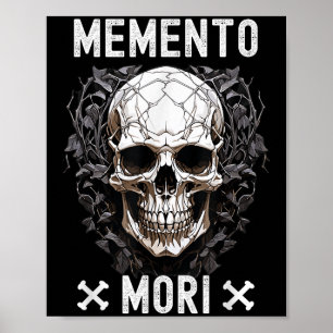 Poster Memento Mori Mortalité stoïque Philosophie de stoï