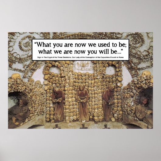 Poster Memento Mori - Rome Bone Church (Devant)