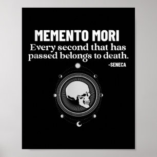 Poster Memento Mori Seneca stoïcisme Philosophie stoïque