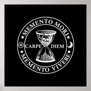 Poster memento mori vivre