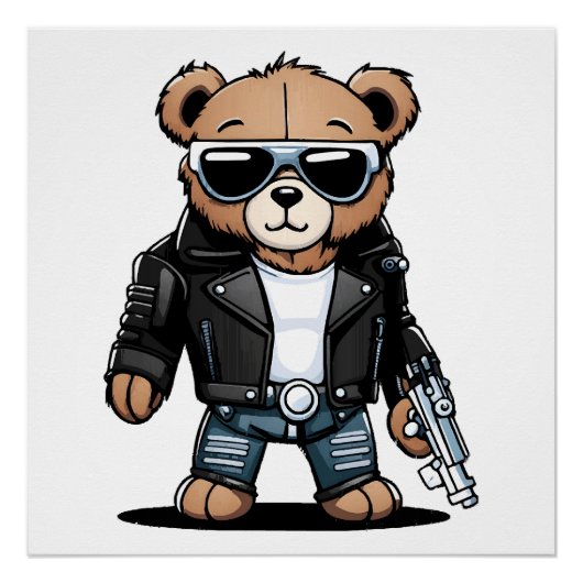 Poster Mèmes de nounours mignons (Devant)