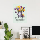 Poster Mémés jardin affectueux petits-enfants (Bureau à domicile)