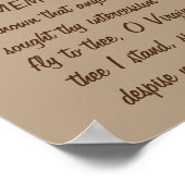 Poster Mémoire À La Bienheureuse Vierge (Coin)