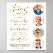 Poster Mémoire Affectueuse Élégante Photo Mariage Mémoria (Devant)