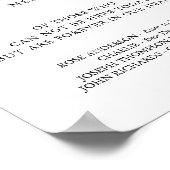 Poster Mémoire Affectueuse Noms Personnalisés Mémorial de (Coin)