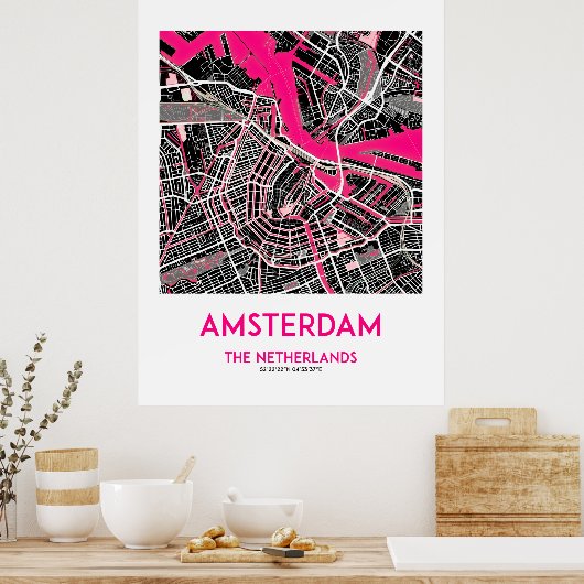 POSTER MÉMOIRE AMSTERDAM (Cuisine)