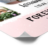 Poster Mémoire Collage de photos avec bord fondu rose (Coin)