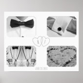 Poster Mémoire Collage Photo Anniversaire de Maria (Devant)