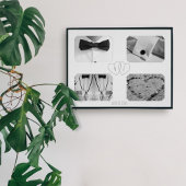 Poster Mémoire Collage Photo Anniversaire de Maria