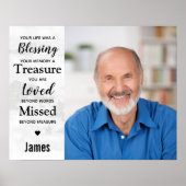 Poster Mémoire de marbre moderne Cadeau de souvenir de ph (Devant)