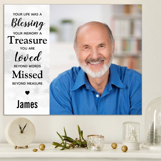 Poster Mémoire de marbre moderne Cadeau de souvenir de re