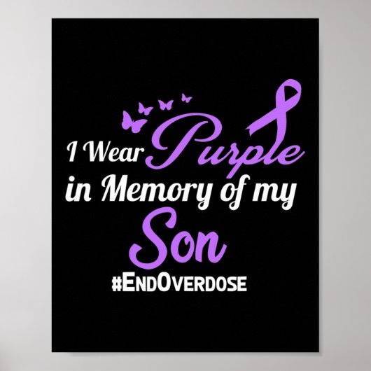 Poster Mémoire de sensibilisation à l'overdose (Devant)