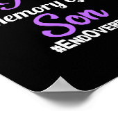 Poster Mémoire de sensibilisation à l'overdose (Coin)