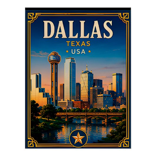 Poster ⭐ Mémoire de vacances à Dallas Texas (Devant)