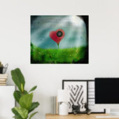 Poster Mémoire du coeur écaillé (Bureau à domicile)