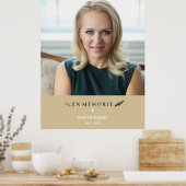 Poster Mémoire Minimaliste Photo Français Proches Dorés (Cuisine)