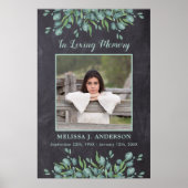 Poster Mémoire rustique d'eucalyptus Photo de mémoire aff (Devant)