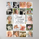 Poster Mémorial 18 Photo Collage Forever dans nos coeurs (Devant)
