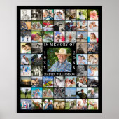 Poster Mémorial 55 Collage de photos en mémoire (Devant)