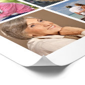 Poster Mémorial 59 Collage photo Célébration de la vie (Coin)