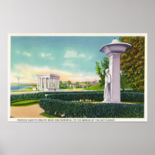 Poster Mémorial aux femmes de fleur printanière, vue de