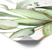 Poster Mémorial botanique élégant (Coin)