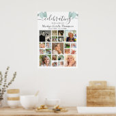 Poster Mémorial botanique Feuilles de coeur 21 Collage ph (Cuisine)